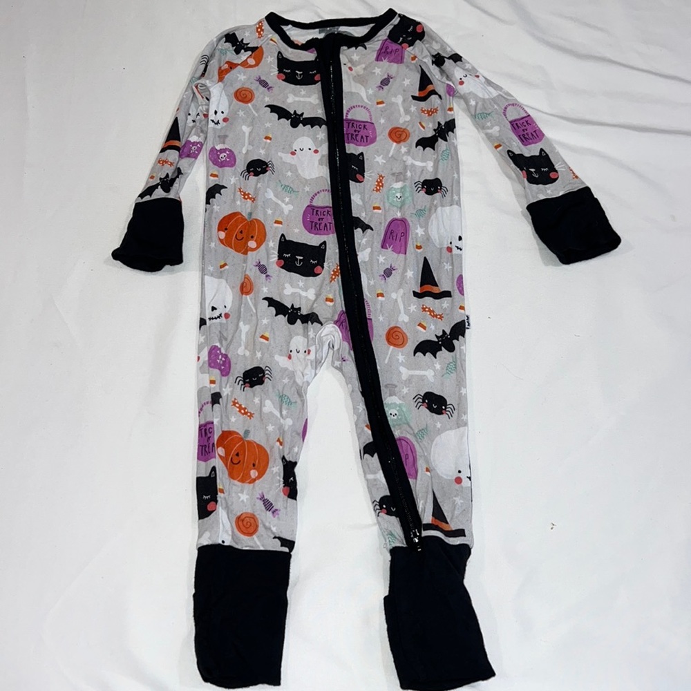 Little sleepies Halloween zippy 3-6 mo